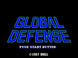 Global Defense Title Screen